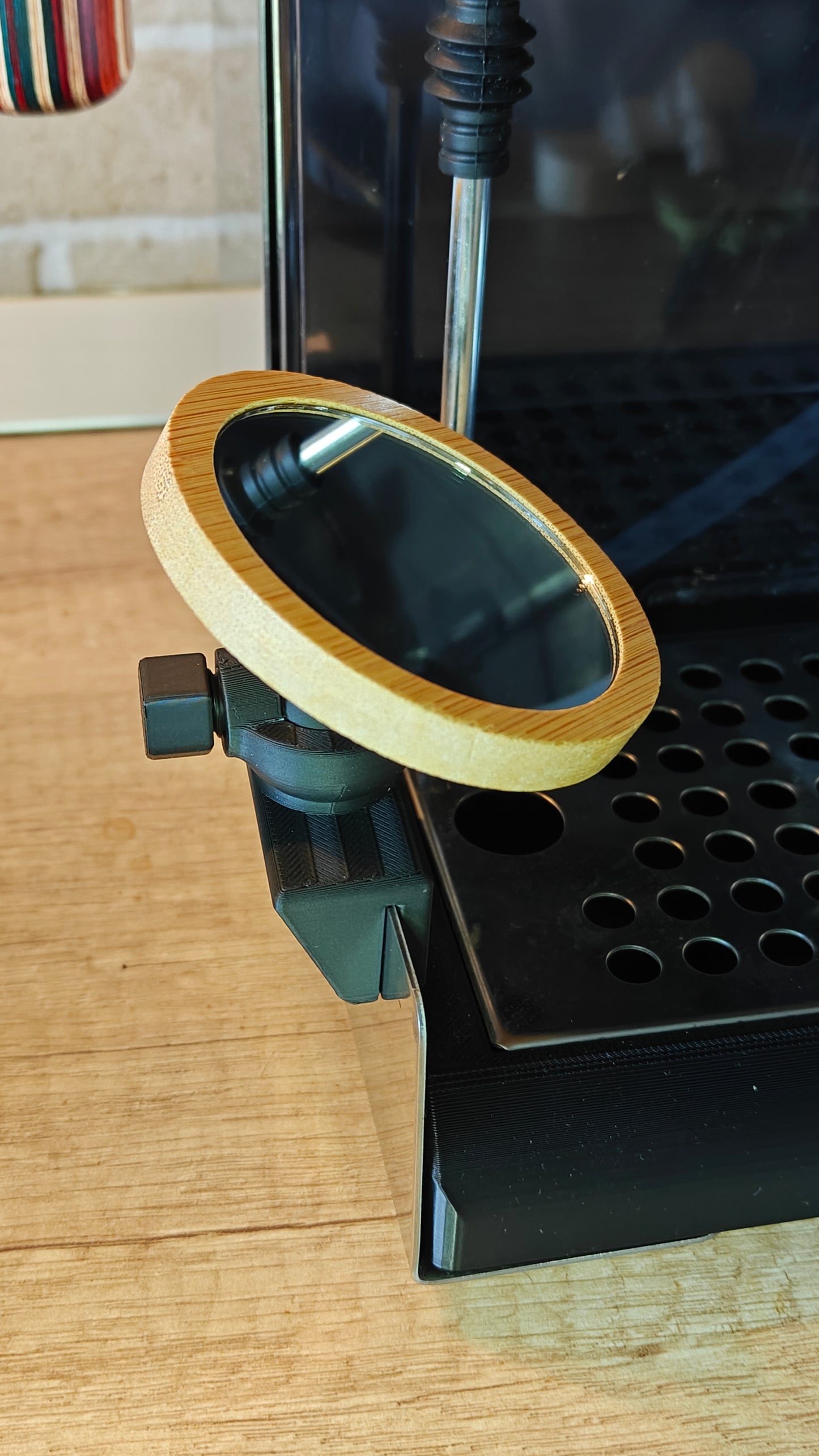 SICLab Adjustable Shot Mirror for Gaggia Classic | High-Visibility Espresso Workflow