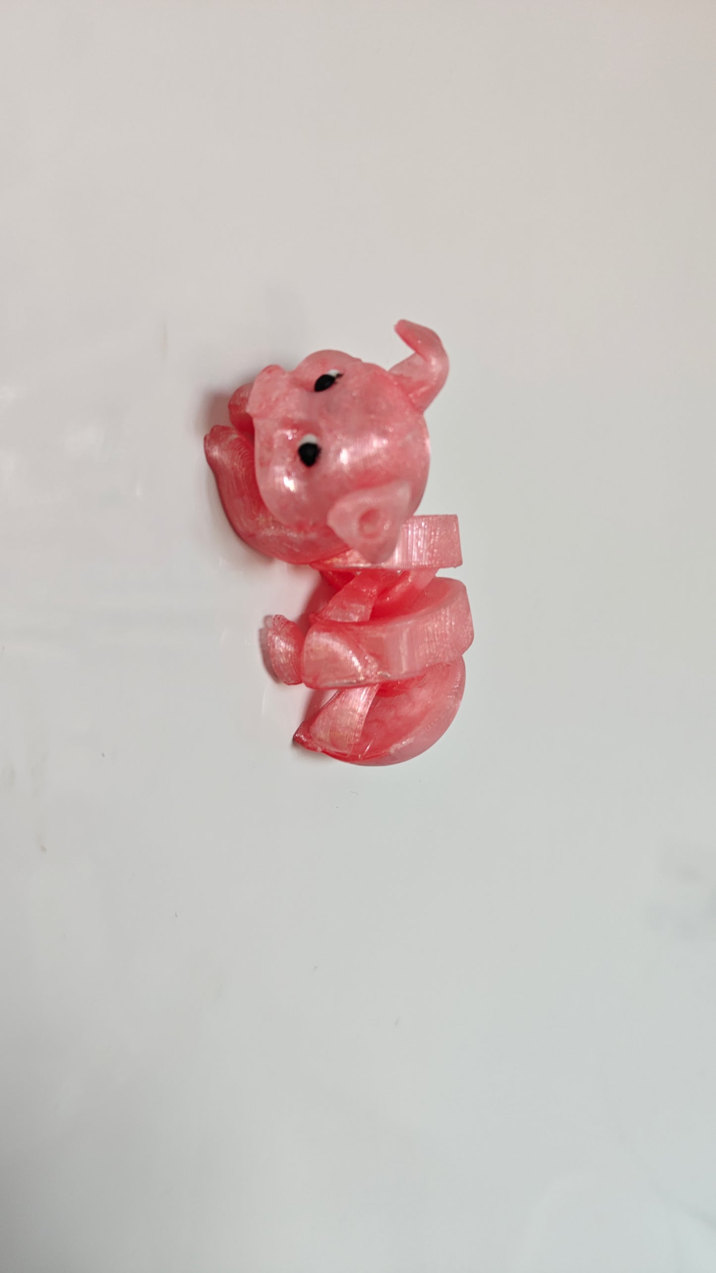 Breloc Porc Articulat / Jucărie Fidget – Purceluș Flexibil printat 3D, jucărie drăguță pentru birou