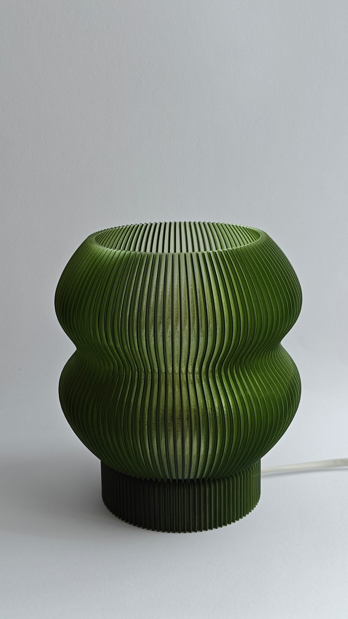 Lampă de masă imprimată 3D Aura Ripple | Iluminat ambiental modern