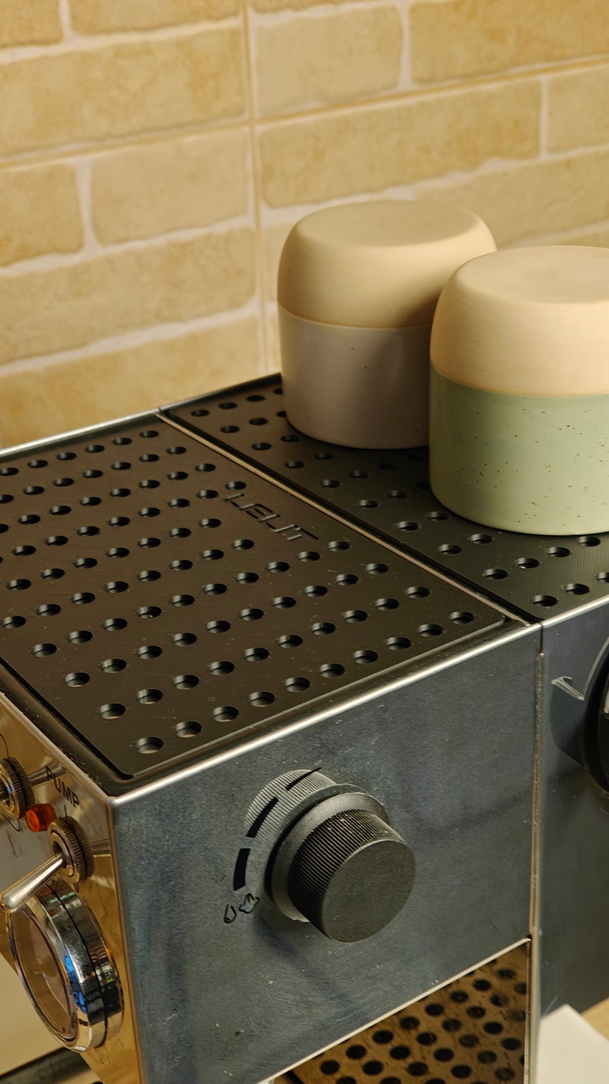 SICLab Cup Tray Upgrade for Lelit Anna – Front & Back