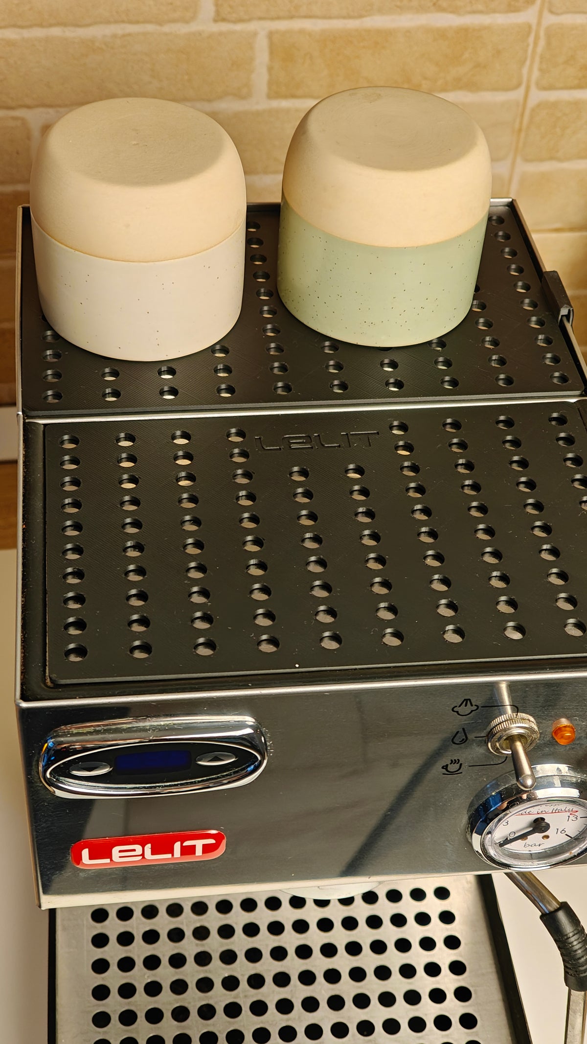 SICLab Cup Tray Upgrade for Lelit Anna – Front & Back
