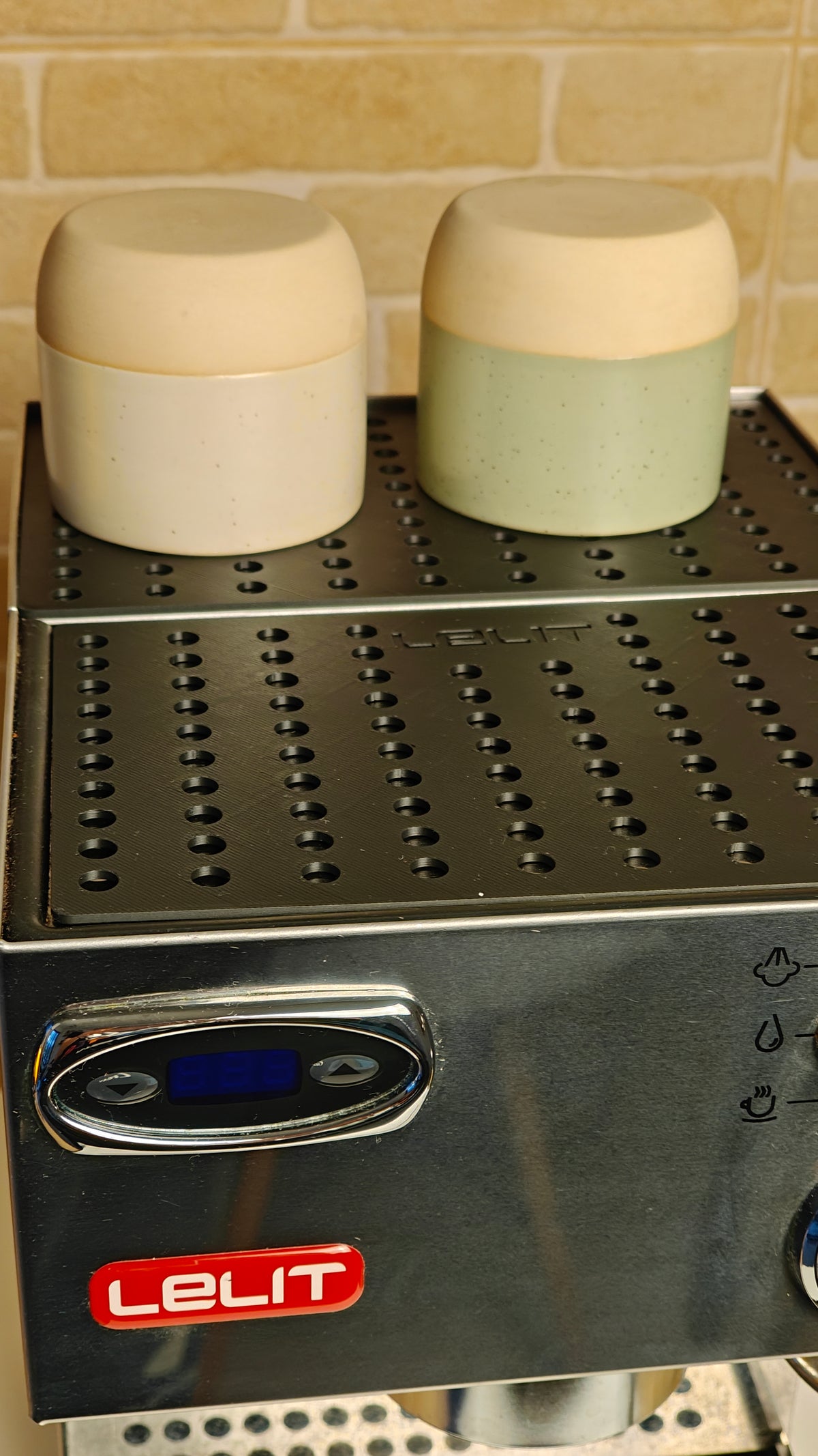 SICLab Cup Tray Upgrade for Lelit Anna – Front & Back
