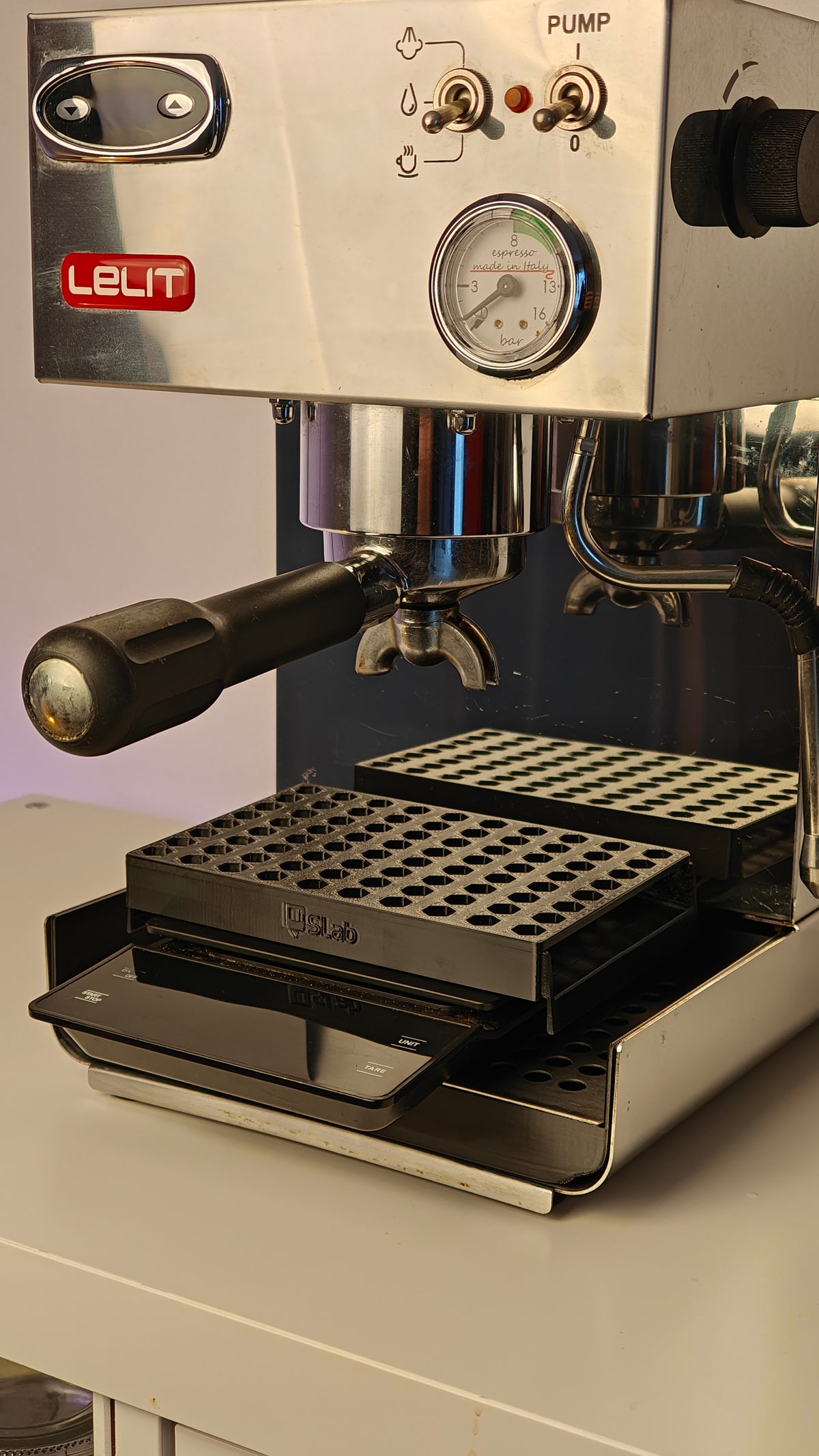 SICLab Barista Scale Riser – Flush Drain Platform