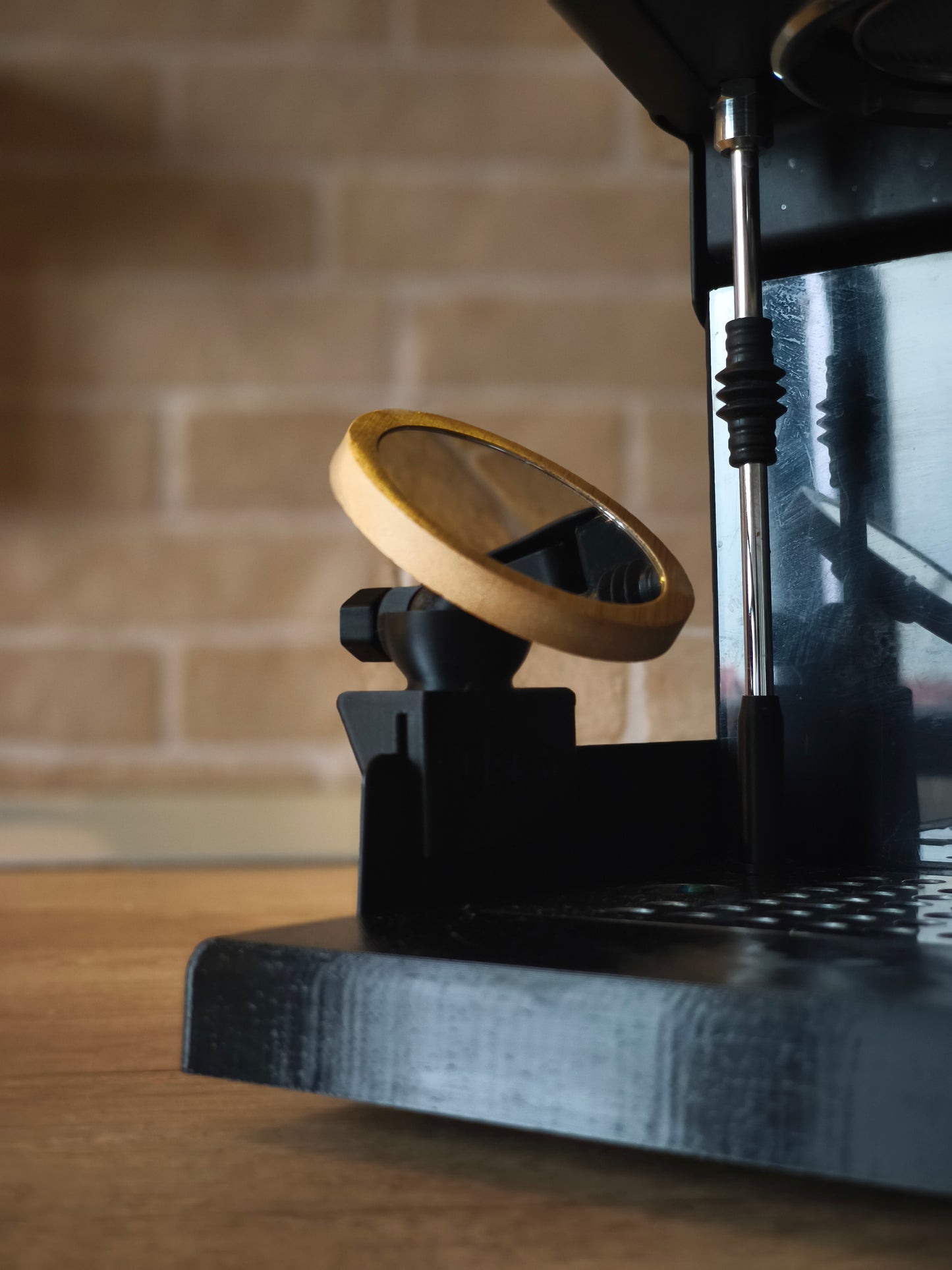 SICLab Adjustable Shot Mirror for Gaggia Classic | High-Visibility Espresso Workflow