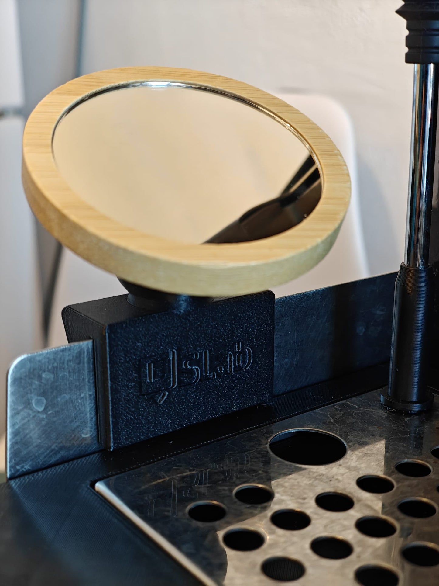 SICLab Adjustable Shot Mirror for Gaggia Classic | High-Visibility Espresso Workflow