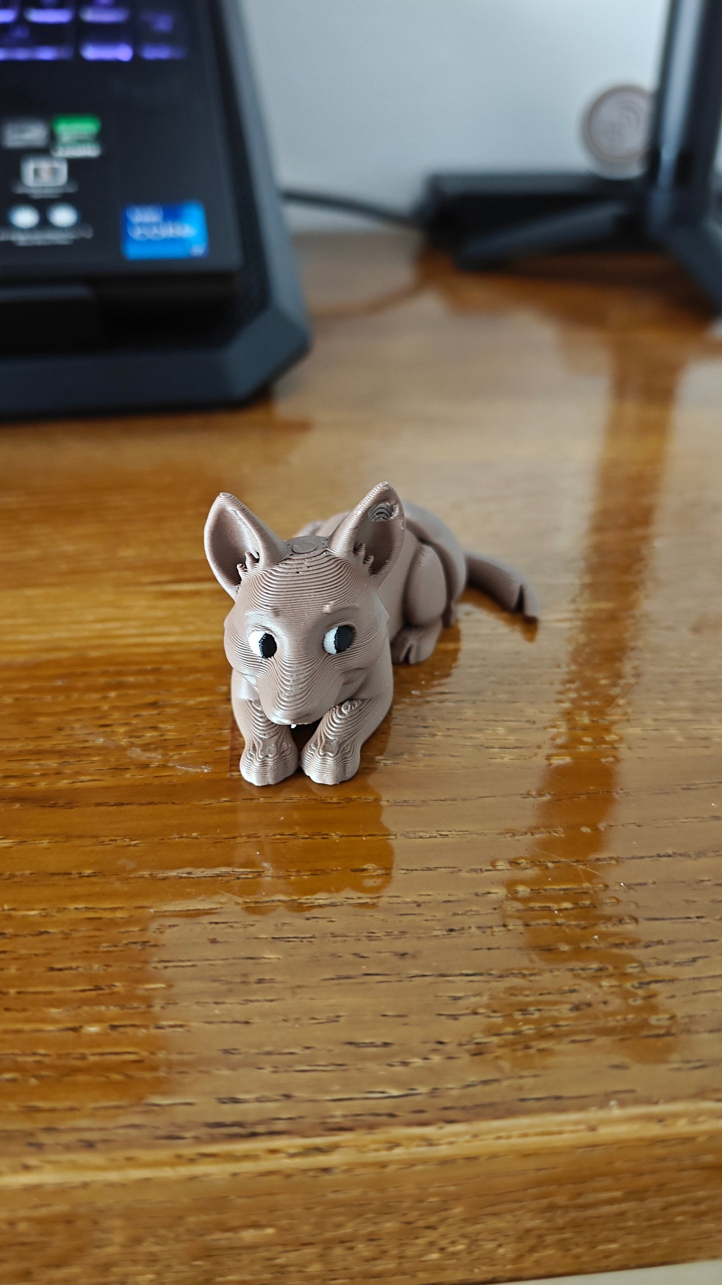 Breloc Câine Ciobănesc German Articulat – Jucărie Fidget 3D Printată cu Magnet 
